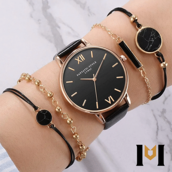 Relógio Feminino Fantatic Style Luxo (Grátis 4 Pulseiras)