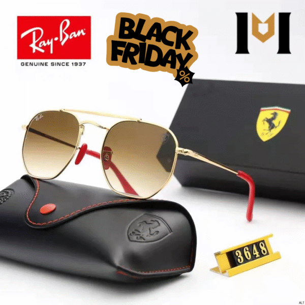 ÓCULOS HEXAGONAL RAY-BAN FERRARI F8