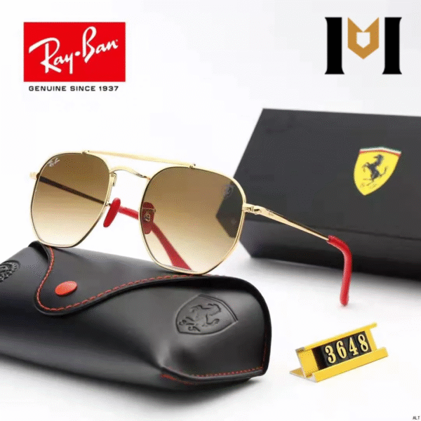 ÓCULOS HEXAGONAL RAY-BAN FERRARI F8