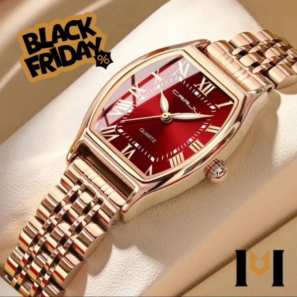 Relógio Premium Feminino - Golden Red