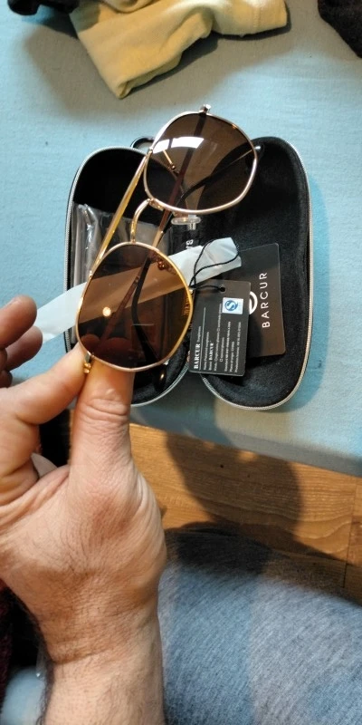 Óculos de Sol Barcur Hexagonal photo review